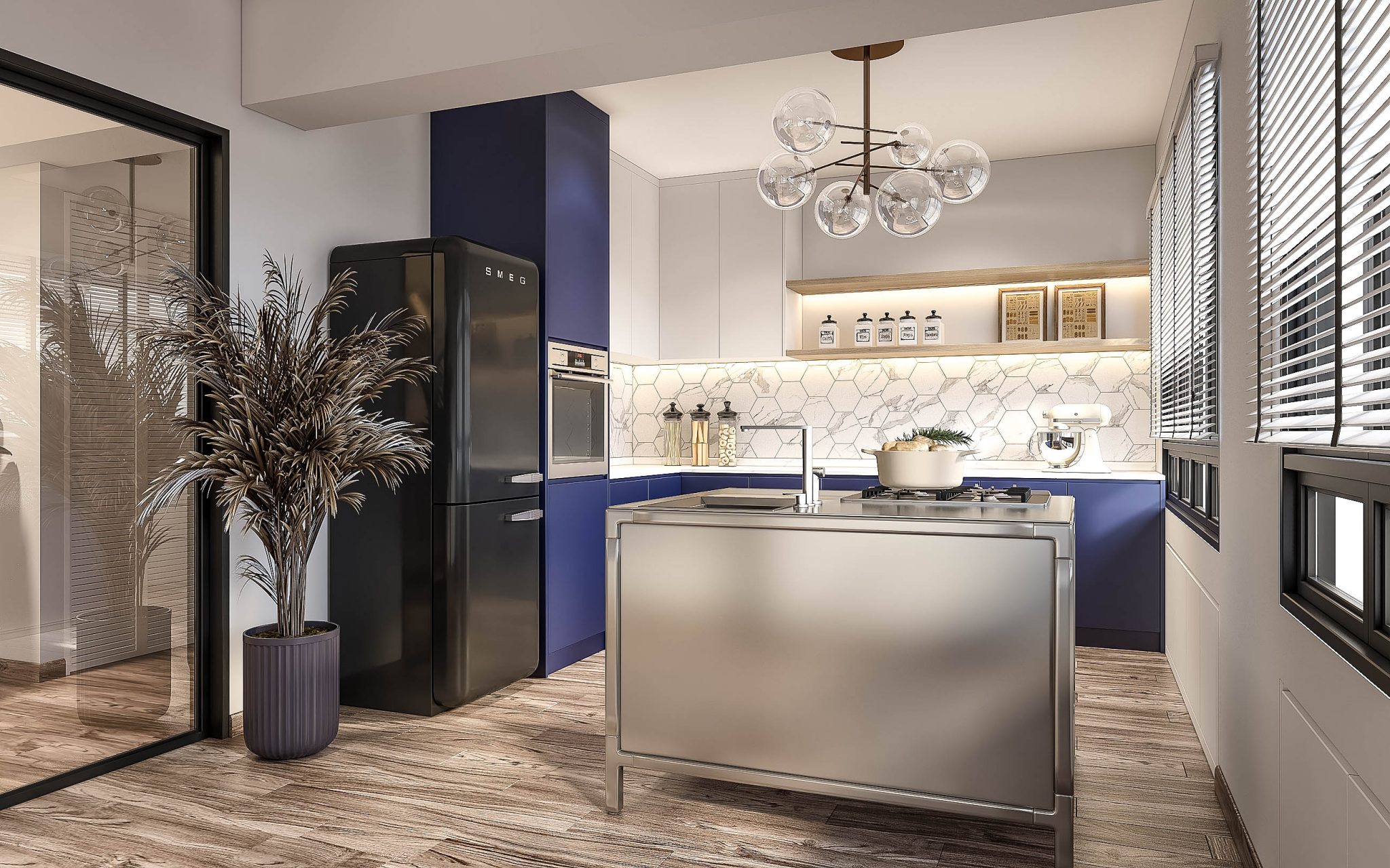 HDB Kitchen Island Design in Singapore (Updated 2024) - Weiken Interior