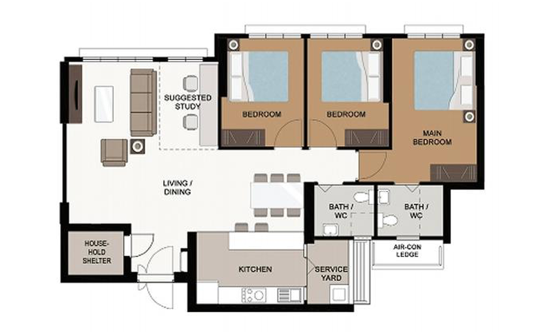 Exploring Hdb Flat Sizes 3 Room 4