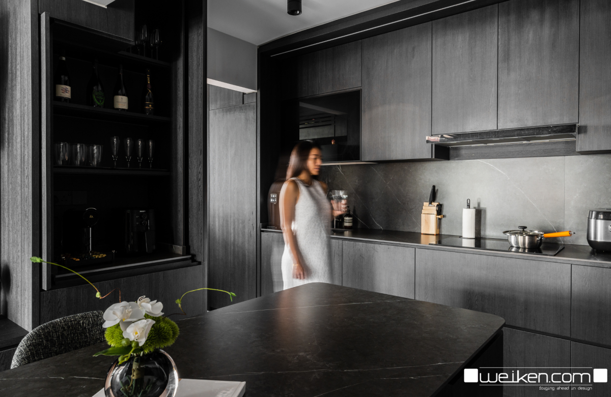Dark Minimalist Kitchen