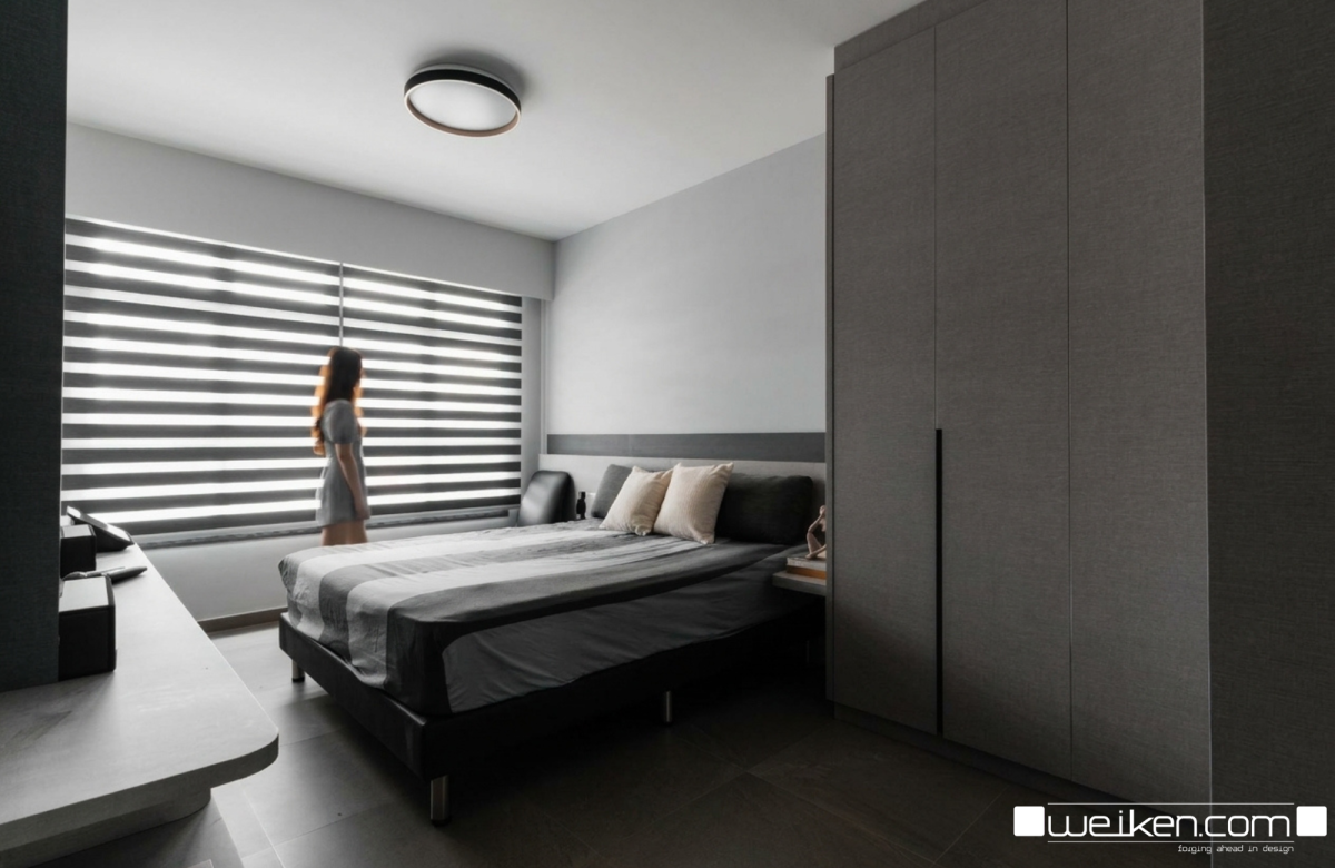 Dark Minimalist Bedroom 2